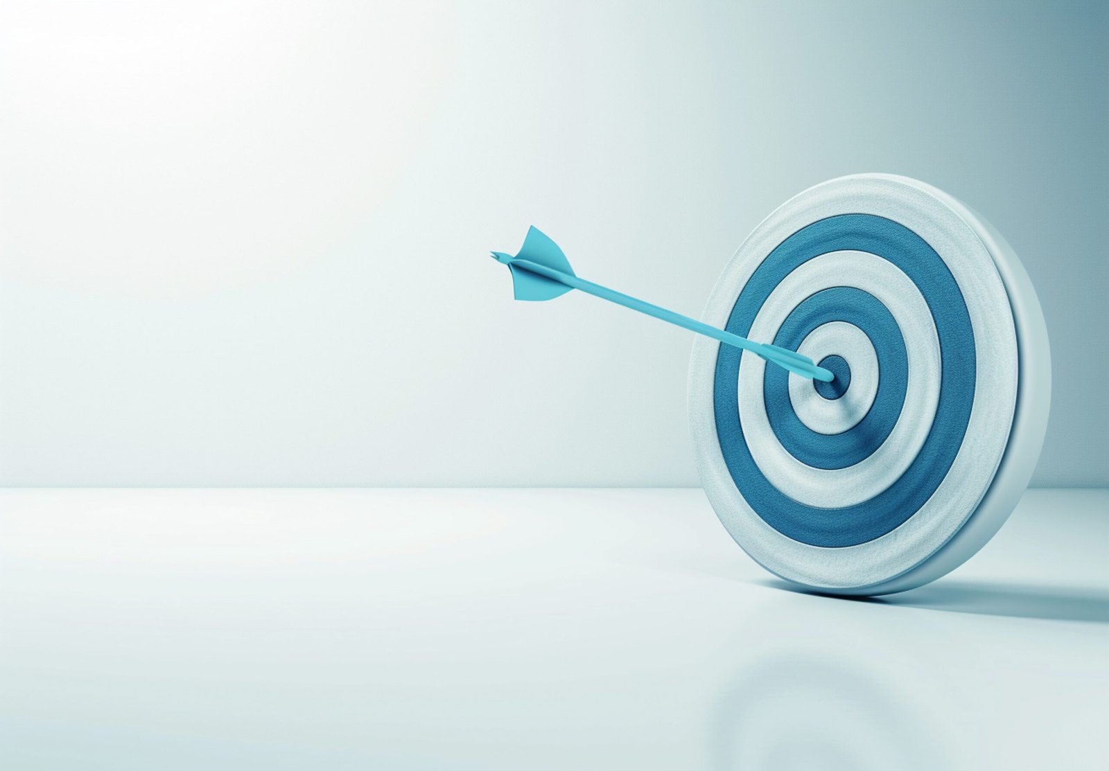 3d-rendering-arrow-hitting-target